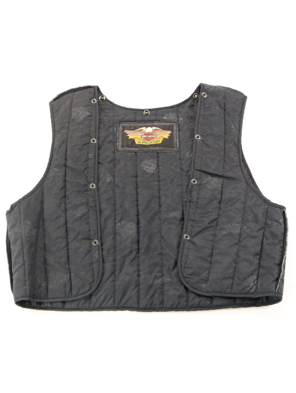 harley davidson jacket removable liner vest 40 regular insulated snap bar shield